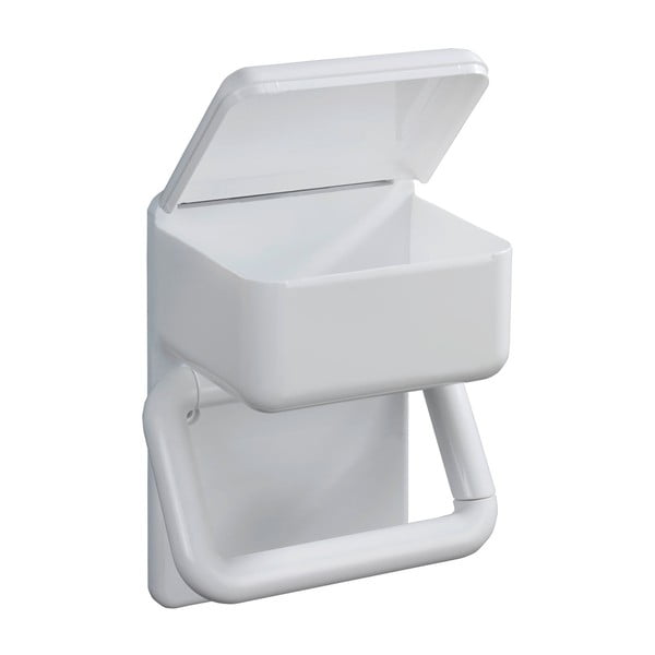 Porta carta igienica bianco con portaoggetti - Maximex