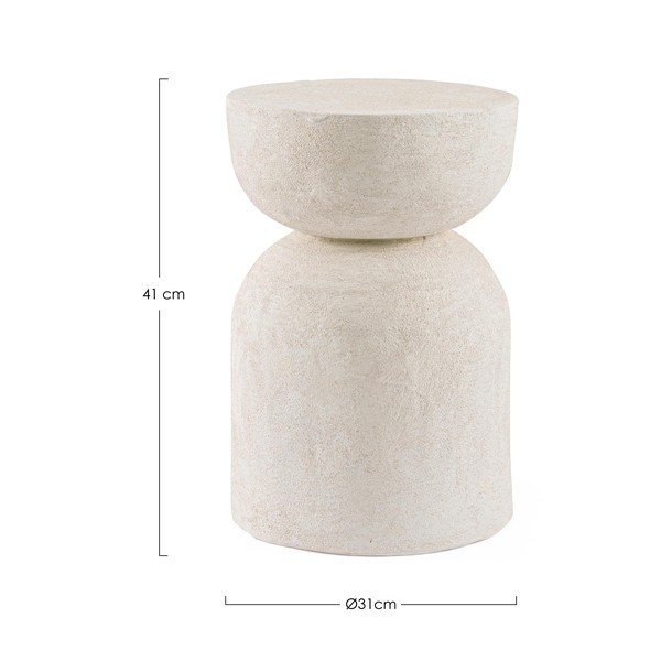 Tavolino rotondo in poliresina ø 31 cm Albin – Bizzotto-image-2