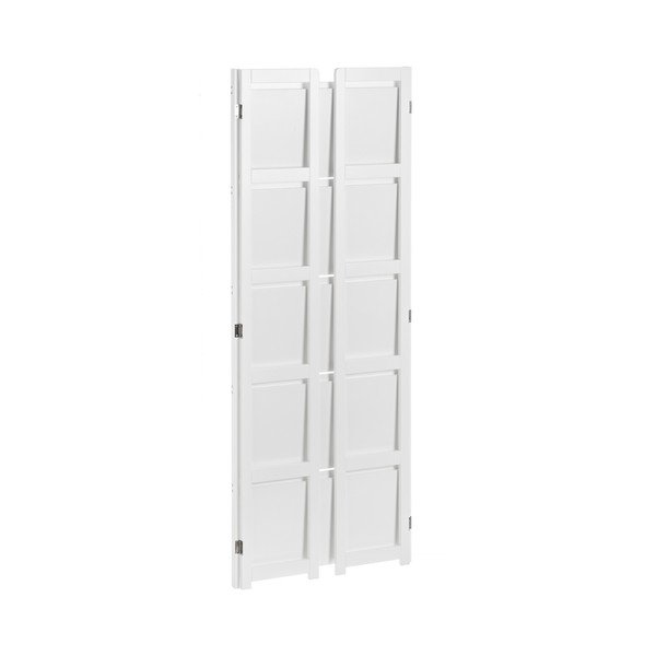 Scaffale pieghevole bianco 56x148 cm - Casa Selección-image-2