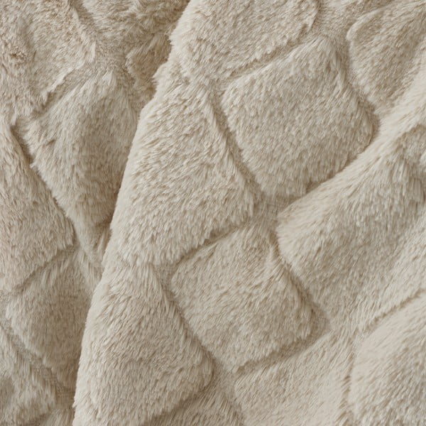 Coperta beige in micropile 130x170 cm Cosy Diamond – Catherine Lansfield-image-2