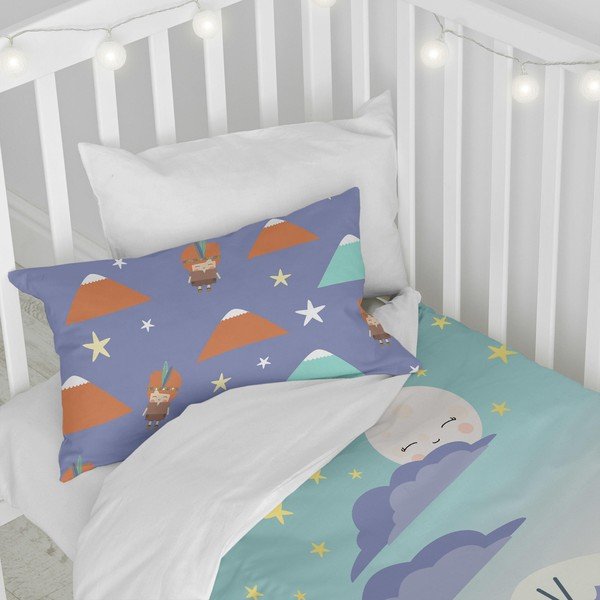 Biancheria da letto per bambini in puro cotone , 120 x 100 cm Indian Night - Happynois-image-1