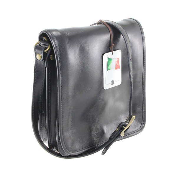 Borsa a tracolla in pelle nera da uomo Roads - Chicca Borse-image-3