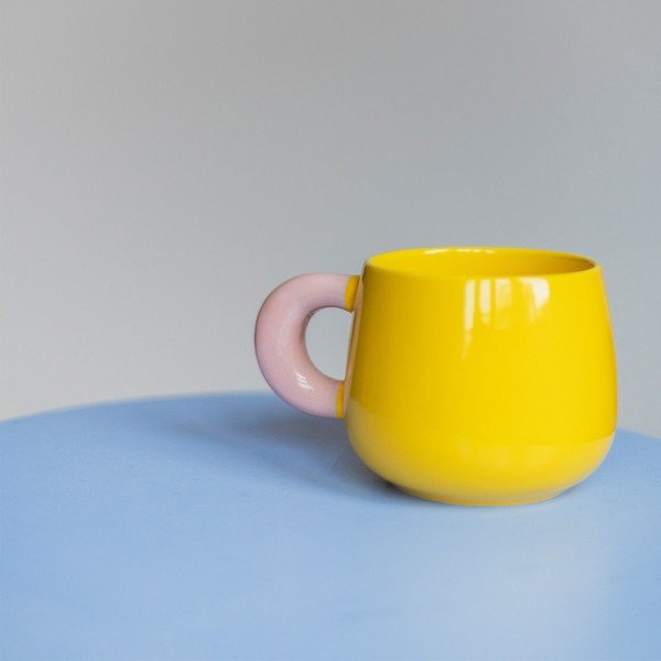 Tazza gialla in new bone china 470 ml Coco – ONA-image-1