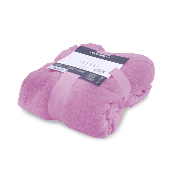 Accappatoio unisex viola in microfibra, taglia XL Robby - DecoKing-image-2