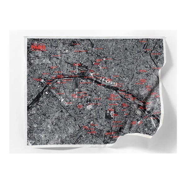 Mappa satellitare di Londra accartocciata Crumpled City From The Air - Palomar-image-3
