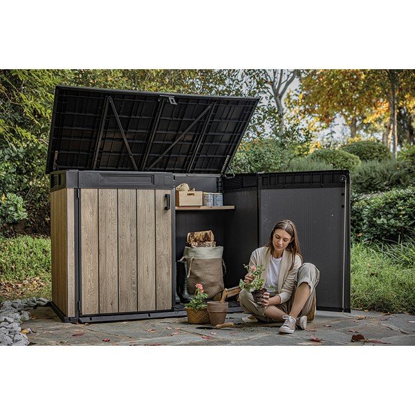 Mobile da giardino in plastica marrone - Keter-image-2
