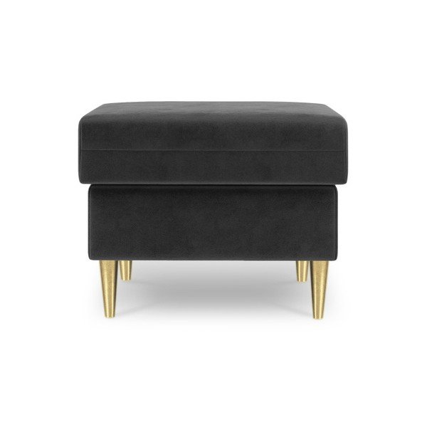 Pouf Muguet grigio scuro, 60 x 45 cm - Mazzini Sofas-image-2