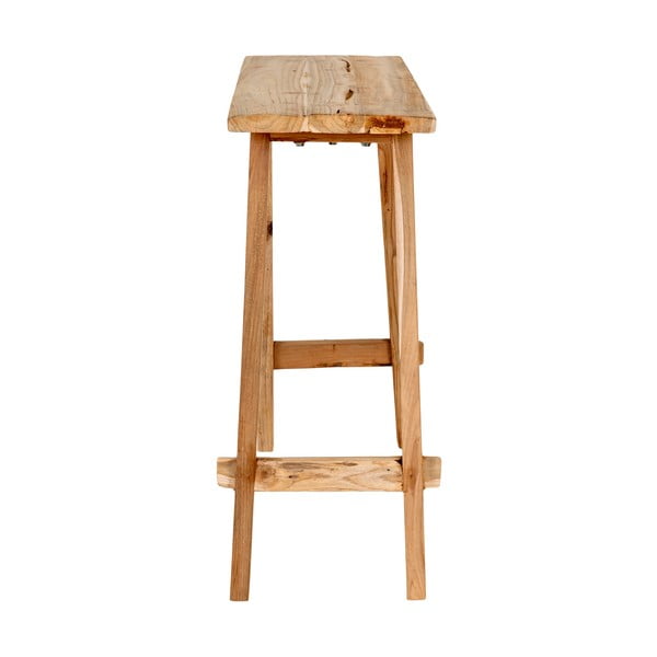 Consolle in legno di teak di colore naturale 30x90 cm Girona - House Nordic-image-4