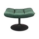 Poggiapiedi in velluto verde Bar - Dutchbone