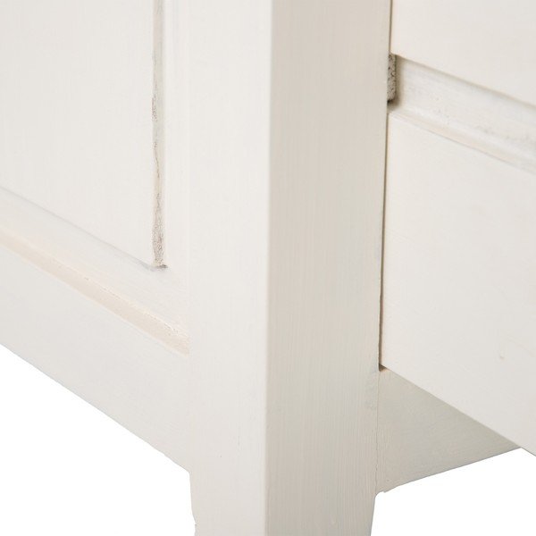 Cassettiera alta bianca in legno massiccio 95x150 cm Luanco - Ixia-image-4