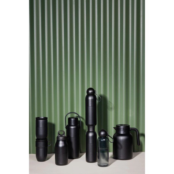 Bottiglia termica nera in acciaio inox 500 ml Tekla – Sagaform-image-3
