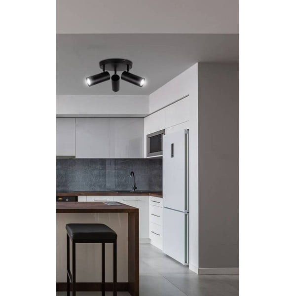 Faretto nero in metallo Colly – Candellux Lighting-image-1