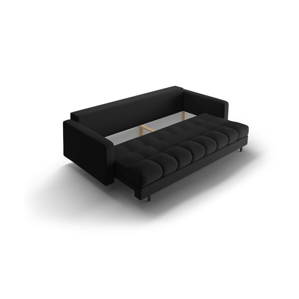 Divano nero allungabile/con contenitore 222 cm Bali – Cosmopolitan Design-image-4