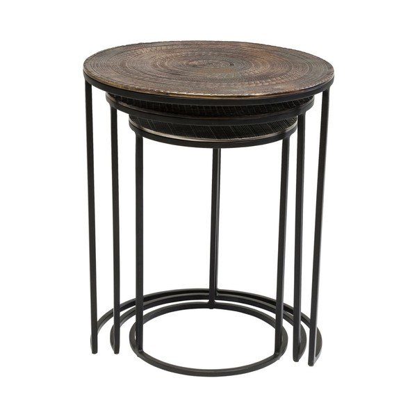 Set di 3 tavoli contenitori Electra - Kare Design-image-1