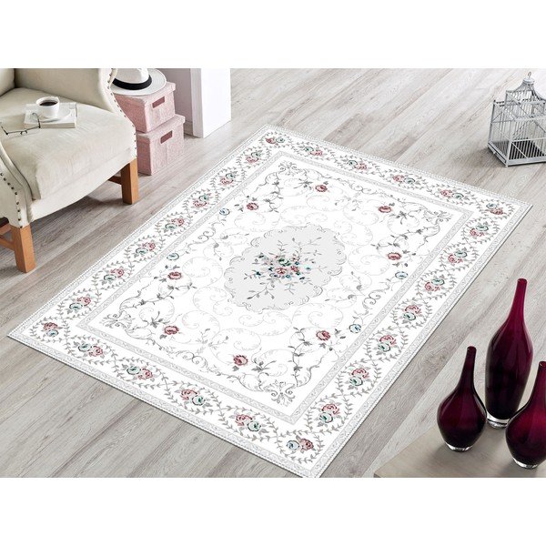 Tappeto bianco e grigio Flora, 120 x 180 cm Kirmizi - Vitaus-image-2