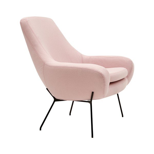 Poltrona rosa chiaro Noomi - Softline-image-3