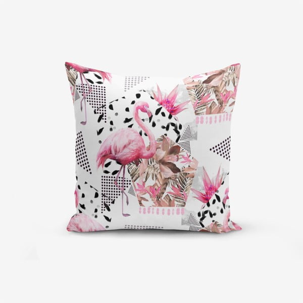 Federa in misto cotone Flamingo, 45 x 45 cm - Minimalist Cushion Covers