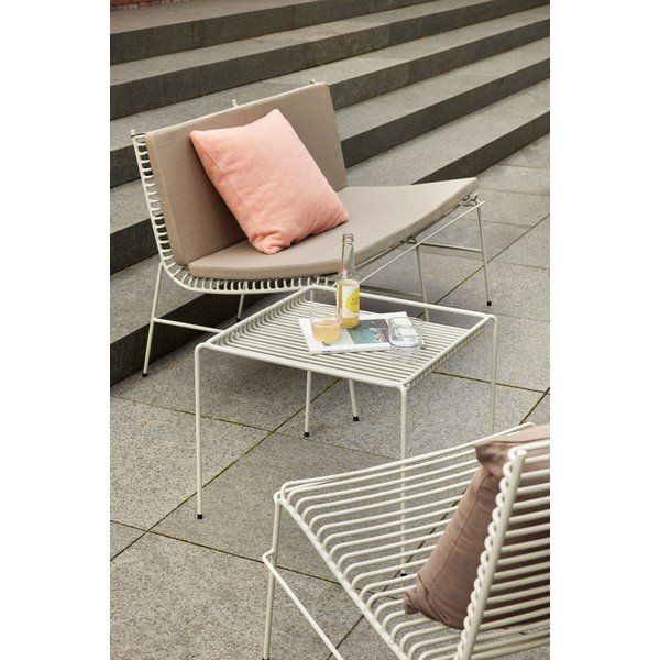 Panchina da giardino in metallo bianco String - Hübsch-image-2