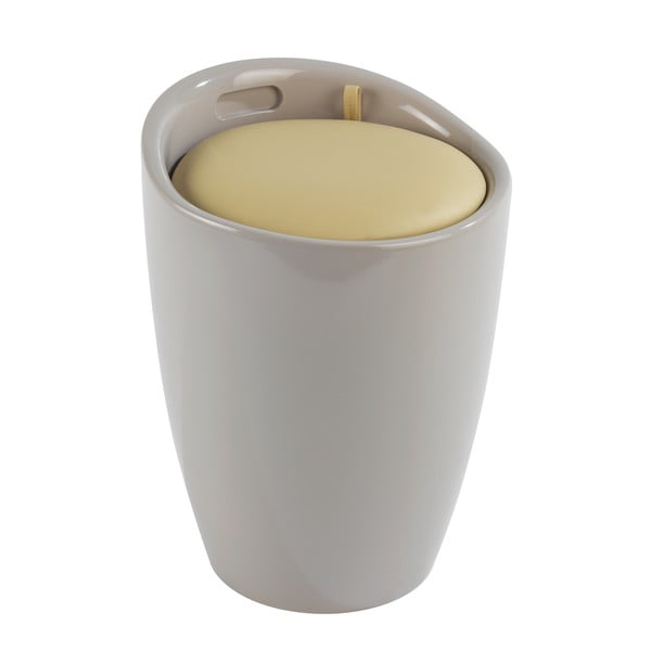 Cesta per il bucato grigio tortora in plastica 20 l Candy – Wenko-image-1