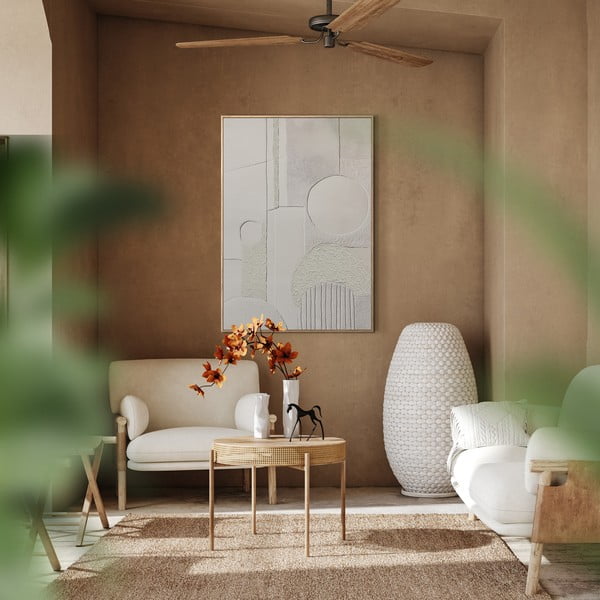 Quadro con elementi dipinti a mano 70x100 cm Lan 3D Illusion – Styler-image-1