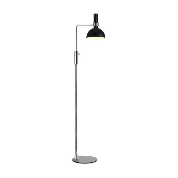 Lampada da terra nera/argentata (altezza totale 146 cm) Larry – Markslöjd