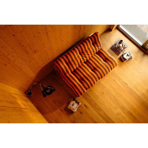 Divano arancione/marrone allungabile 140 cm Roots – Karup-image-3