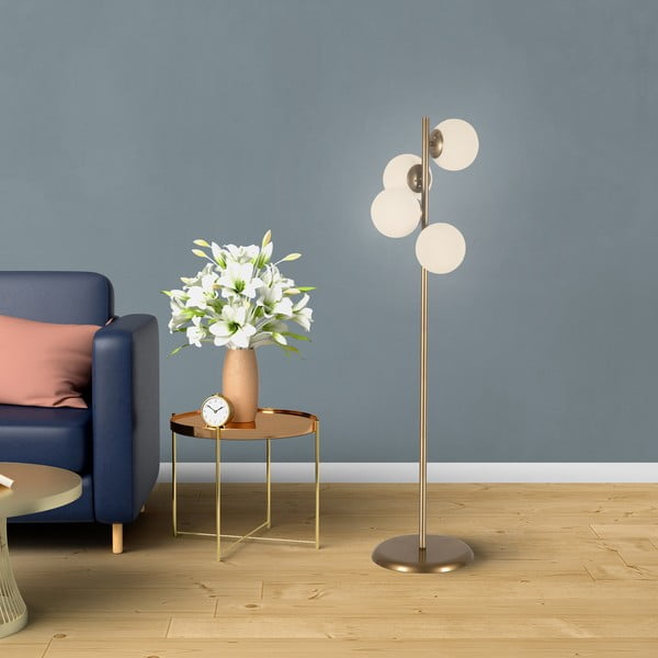 Lampada da terra color oro, altezza 130 cm Owl - Squid Lighting-image-3