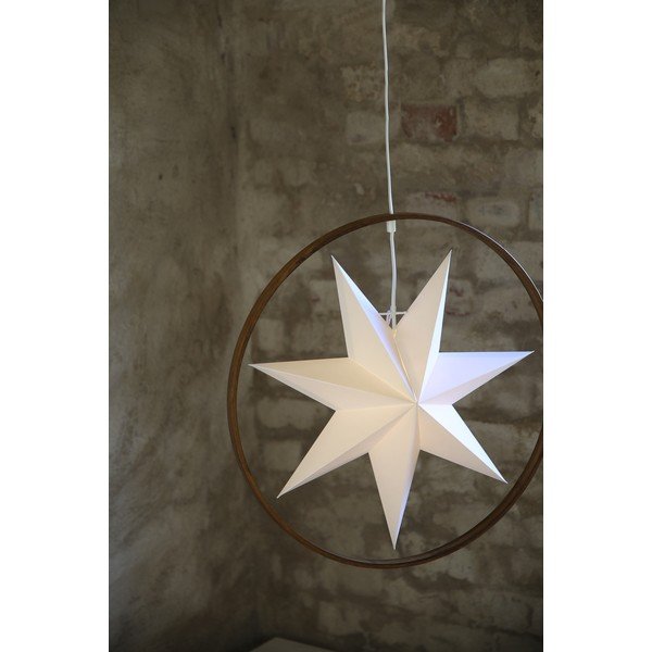 Decorazione luminosa bianca/marrone ø 50 cm Speranza – Markslöjd-image-1