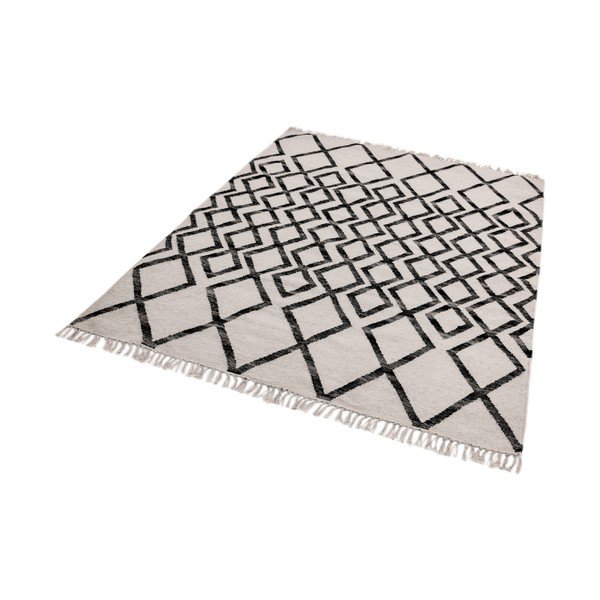 Tappeto beige e nero Diamante, 120 x 170 cm Hackney - Asiatic Carpets-image-2