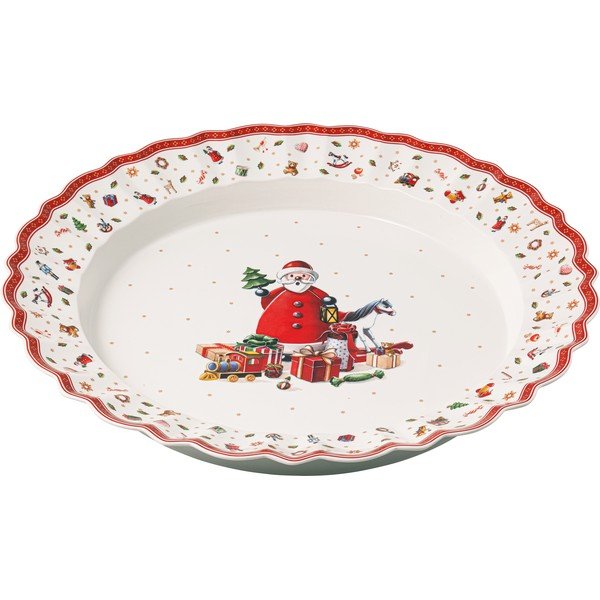 Piatto da portata in porcellana bianca con motivo natalizio Villeroy & Boch, ø 45 cm - Villeroy&Boch-image-1