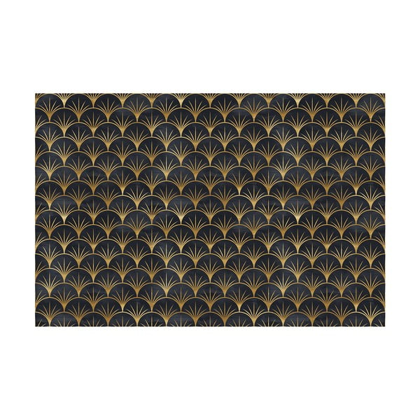 Carta da parati decorativa per mobili in nero e oro Youlika - Ambiance-image-1