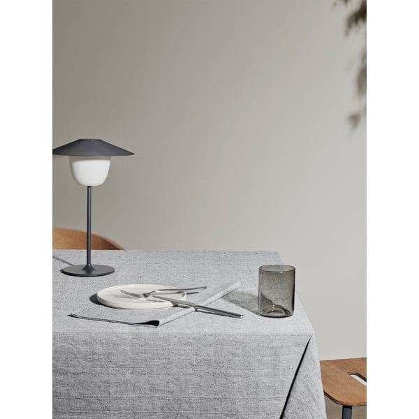 Tovaglia di cotone grigio, 160 x 300 cm Mesa - Blomus-image-1