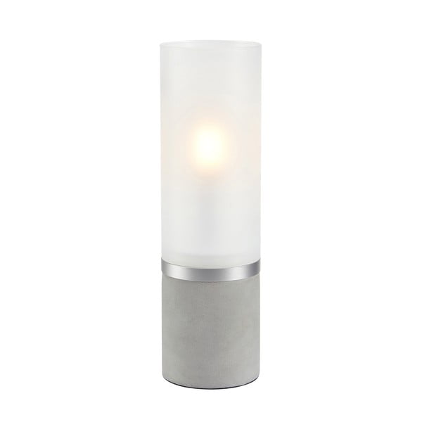 Lampada da tavolo in cemento bianco-grigio (altezza 30 cm) Molo - Markslöjd