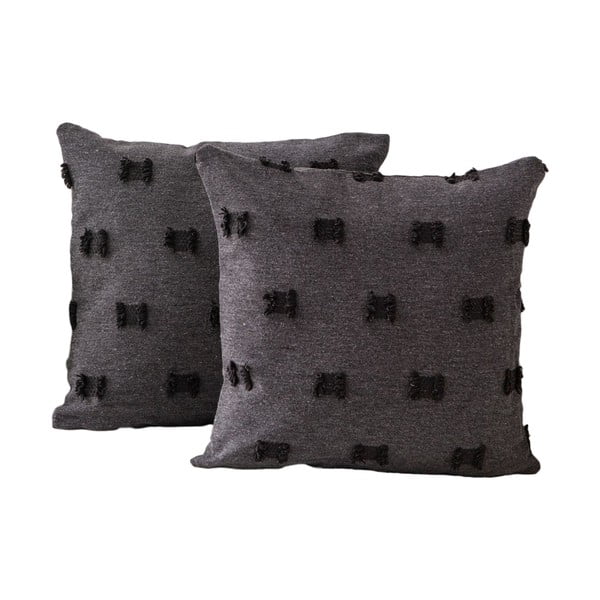 Federe decorative in set 2 pz 43x43 cm Tuffet – Mioli Decor