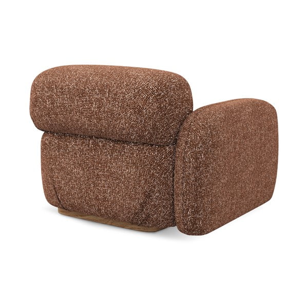 Parte divano componibile arancione/marrone (con penisola a sinistra) Ailani – Makamii-image-4