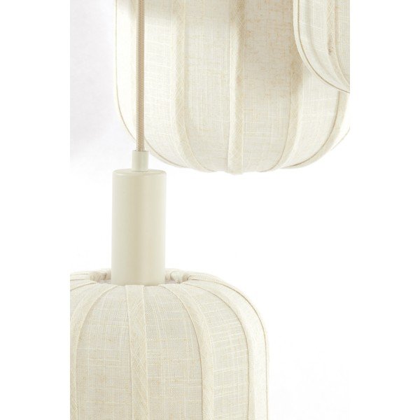 Lampadario color crema con paralume in tessuto ø 50 cm Tufia – Light & Living-image-2