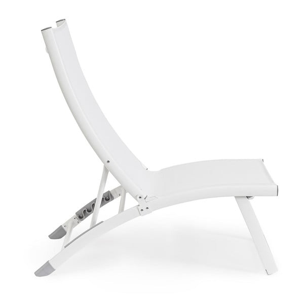 Sdraio da giardino bianca in metallo Taylor   – Bizzotto-image-2