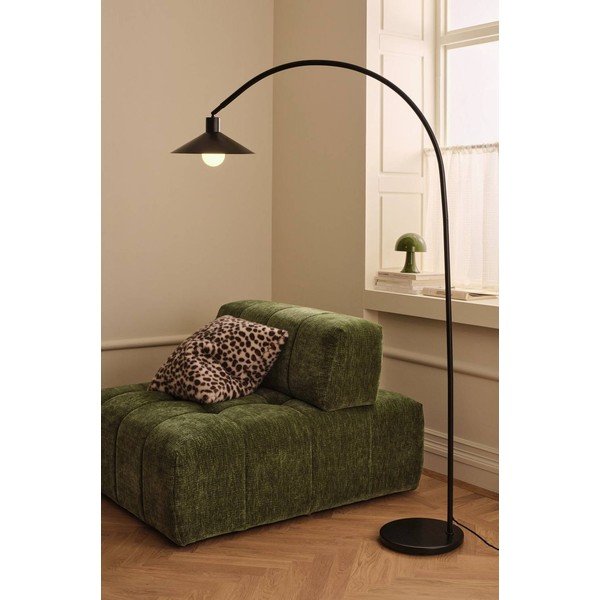 Lampada da terra nera in metallo con struttura flessibile (altezza totale 169 cm) Louisiana – Ellos Home-image-2