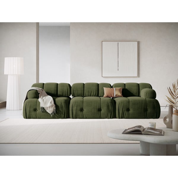 Divano componibile in verde scuro 288 cm Ferento – Cosmopolitan Design-image-2