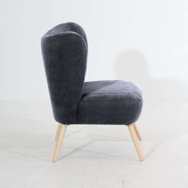 Poltrona antracite Sari Velur - Max Winzer-image-2