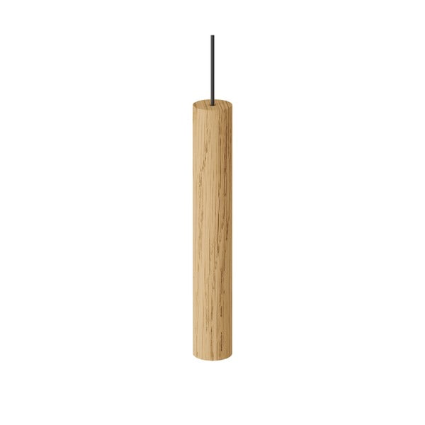 Lampada a sospensione a LED con paralume in legno ø 3 cm Chimes - UMAGE