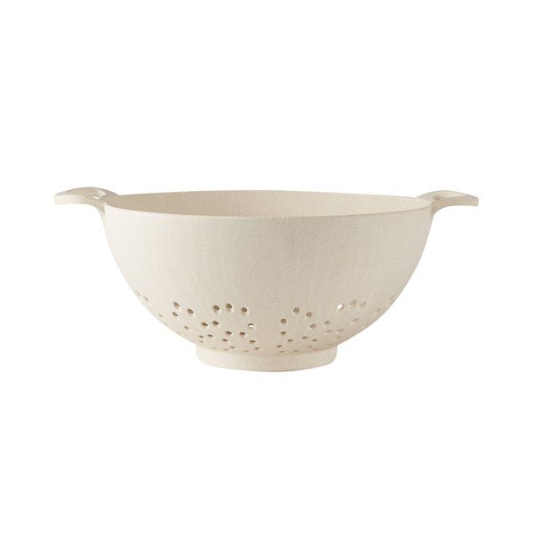 Krémový bambusový cedník Villa Collection, ⌀ 19 cm