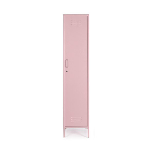Armadietto rosa chiaro in metallo con chiusura a chiave 38x185x46 cm Cambridge – Yes Everyday