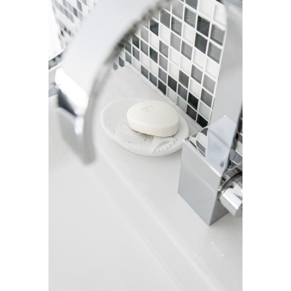 Dispenser di sapone in poliresina bianca Maloto - Wenko-image-1