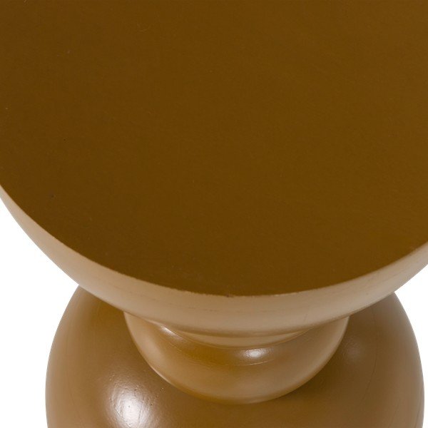 Tavolino rotondo in mango massiccio ø 35 cm Miel – WOOOD-image-3