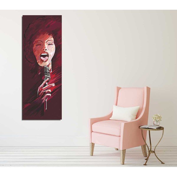 Pittura murale su tela Singer, 30 x 80 cm - Vega-image-1