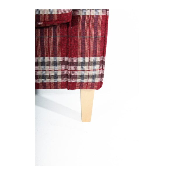 Poltrona a quadri rossi Lorris - Max Winzer-image-2