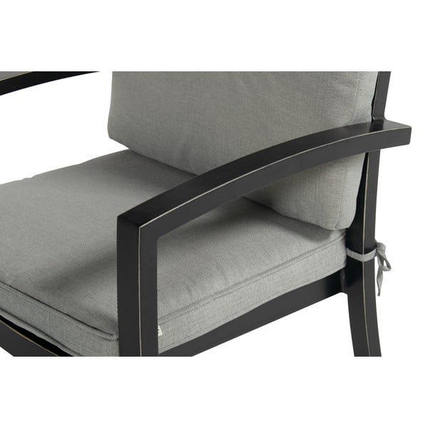 Sedia da esterno grigia in metallo Rosario – Hartman-image-3