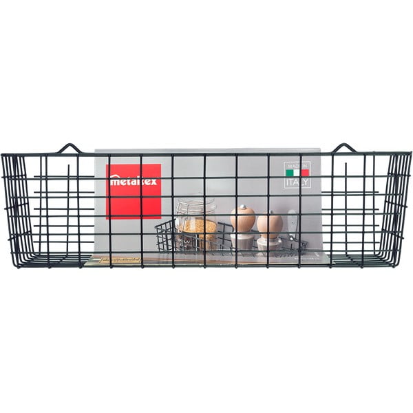 Cestino da cucina a parete nero Lava Koala - Metaltex-image-3