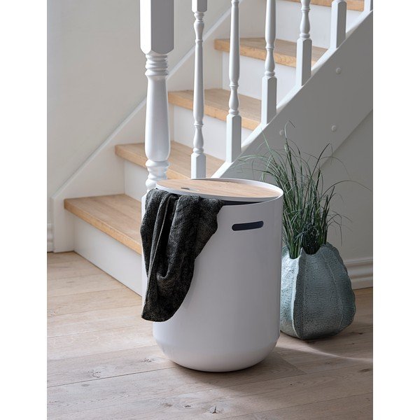Tavolo portaoggetti bianco Ø 39 cm Olivia - Canett-image-1